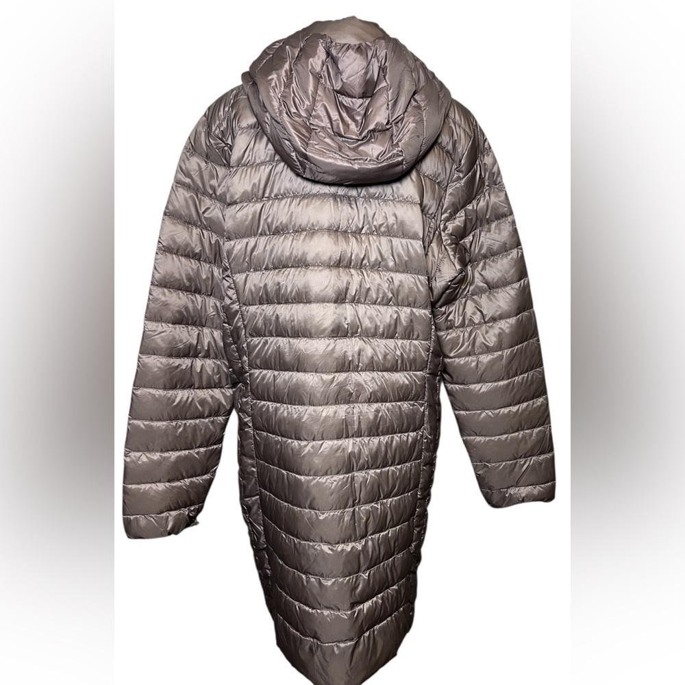 32 Degrees Heat NWT Women's Hooded Packable Down Puffer Jacket Taupe Brown 2X LG - Picture 5 of 14